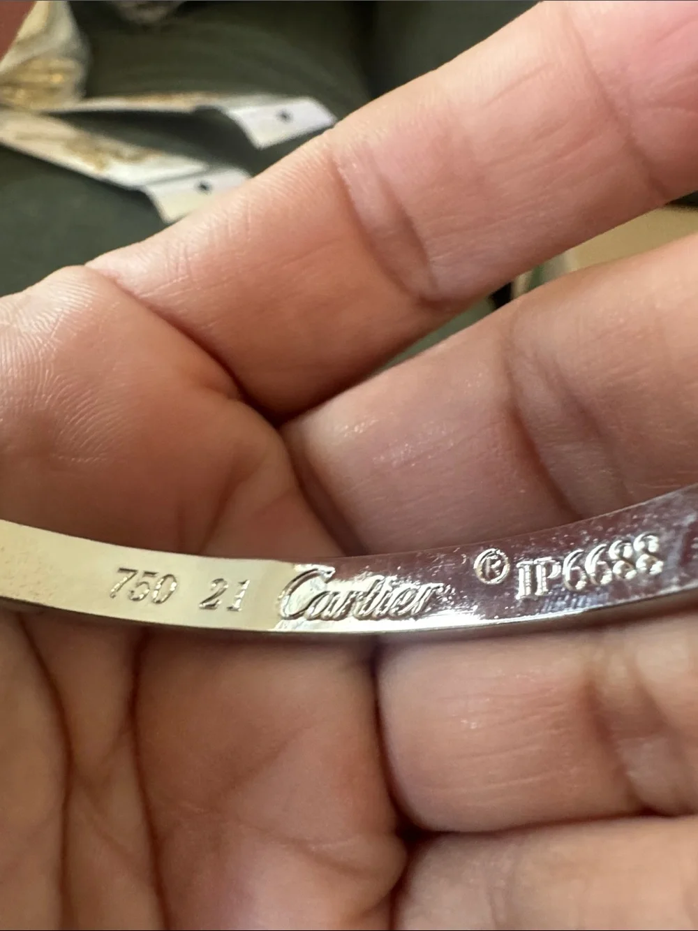 Men's Silver Screw Accent Bracelet with Crystal Accents